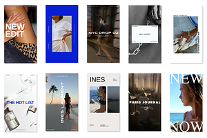 INES I: IG STORIES 16:9 TEMPLATE, a Social Media Template by Alice Revel Co