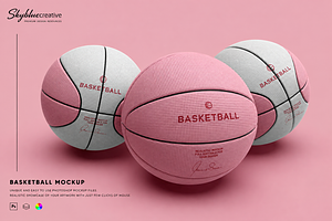 Basketball Mockup, an Advertising Mockup by skybluecreative
