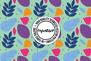 Leaves Seamless Pattern in 3 Colors, a Pattern Graphic by OLLYSWEATSHIRT DSGN INC. (Thumbnail 3 of 3)