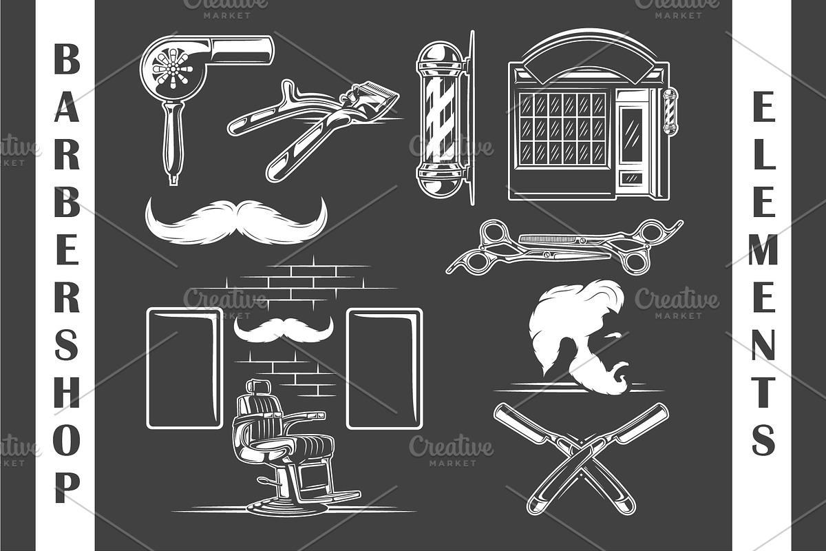 18 Barbershop Logos Templates, a Branding & Logo Template by Art Design (Photo 9 of 19)