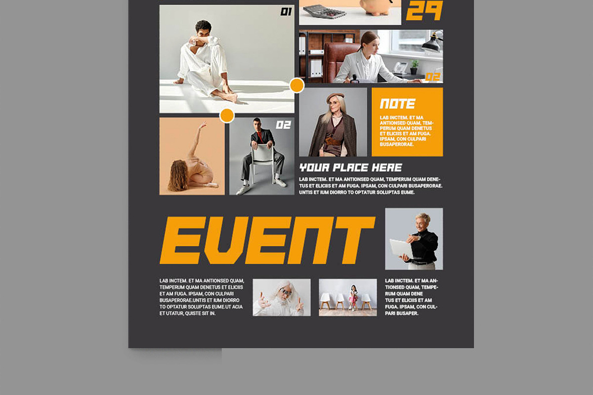 Clean Event Poster Layout, a Flyer Template by MightyDesign (Photo 5 of 8)