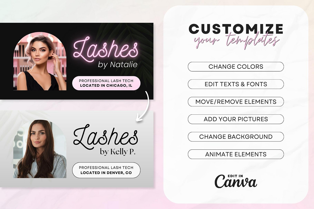 Lash Tech Acuity Scheduling • Canva, a Websites & App Template by OniriqveDesigns (Photo 4 of 8)
