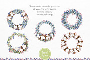 Watercolor Winter Wreaths | Clipart, an Illustration by Fresh-shop (Thumbnail 6 of 9)