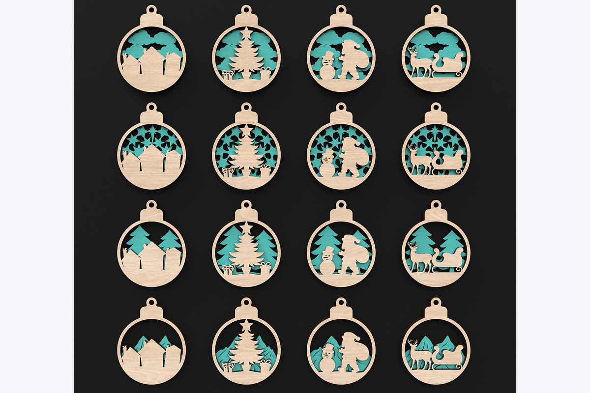 Christmas Tree Bauble Decorations, an Object Graphic by ThemeXDigital (Photo 8 of 8)