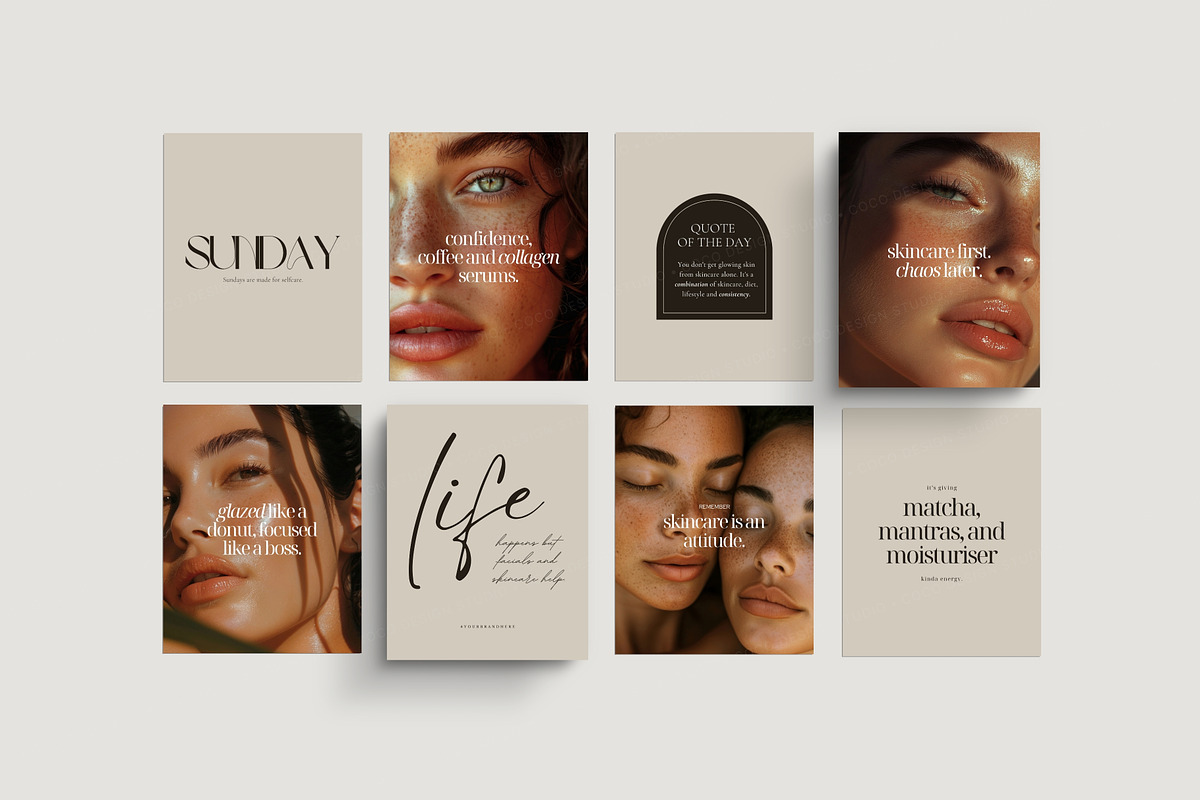 Skincare Quotes Instagram Templates preview 5