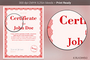 Red Certificate Template, a Stationery Template by Krukowski Graphics (Thumbnail 2 of 3)