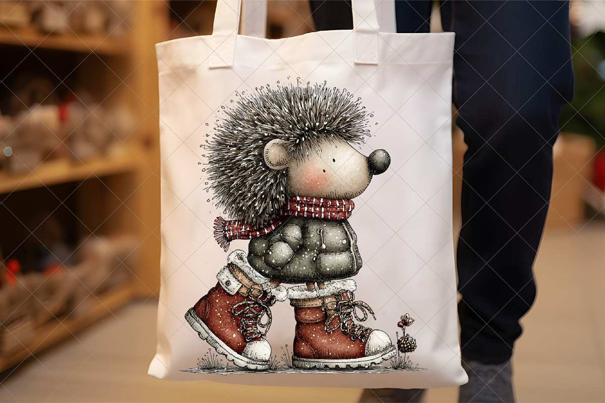 Christmas Woodland Animals Clipart, an Illustration by SinaCreation (Photo 5 of 7)