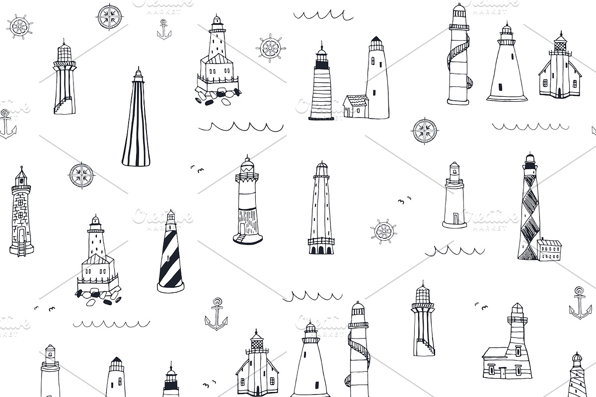 Lighthouse, a Pattern Graphic by GooseFrol (Photo 8 of 10)