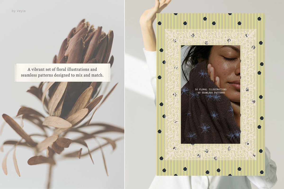 Bloom: Patterns & Illustrations, a Pattern Graphic by Veyla (Photo 9 of 23)