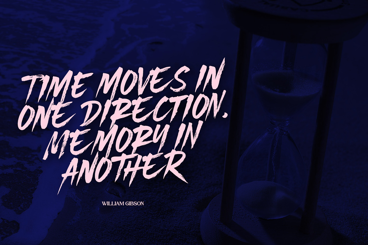 Bigruns Brush, a Script Font by din-studio.com (Photo 2 of 10)