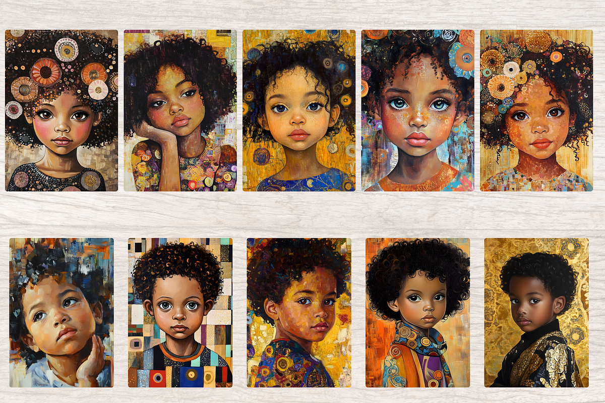 AFRICAN AMERICAN KIDS JUNK JOURNAL, a Person Illustration by Daring Digies (Photo 3 of 5)
