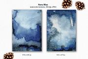 Navy Blue watercolor textures, a Texture Graphic by Marmoris.Arts (Thumbnail 9 of 9)