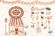 Hand-drawn Cafe Set - FREE Patterns, a Food Illustration by Nat (Thumbnail 2 of 3)