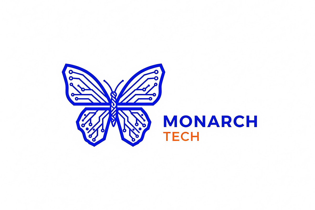 Monarch Tech Butterfly, a Branding & Logo Template by Logocreative (Photo 2 of 2)