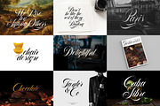 Flourish Typeface, a Script Font by Liviu (Thumbnail 5 of 8)