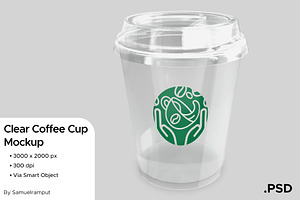 Clear Coffee Cup Mockup