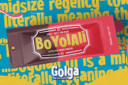Golga - Unique Bold Display Font, a Sans Serif Font by Gassstype (Thumbnail 6 of 8)