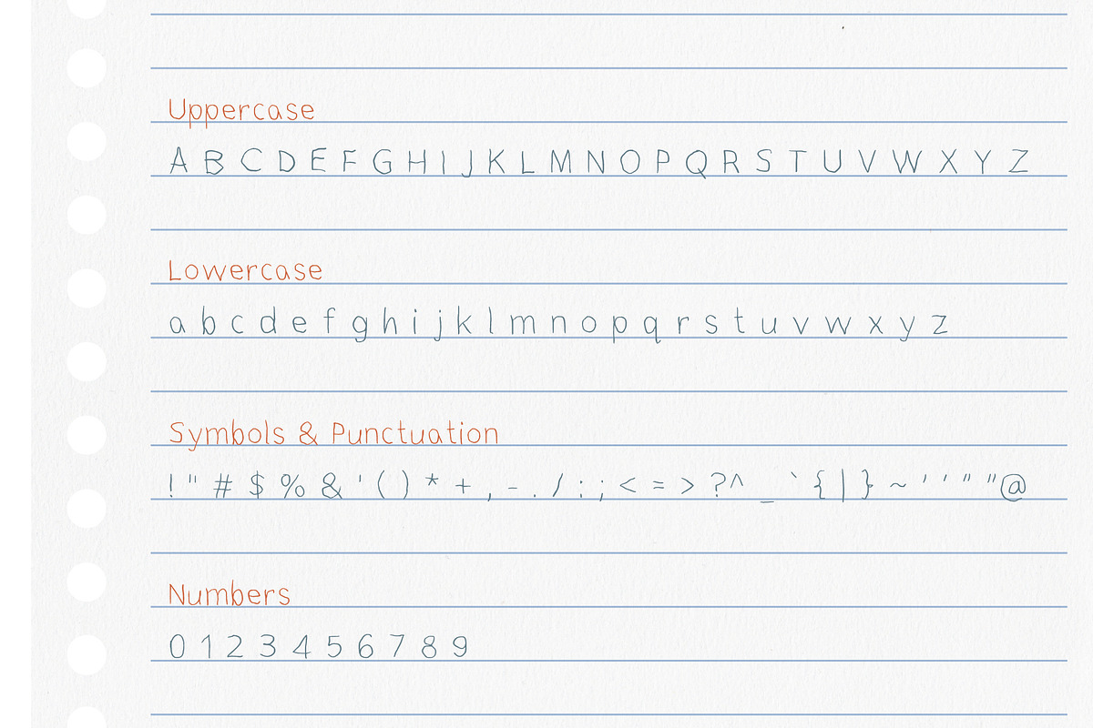 My Left Hand, a Handwritten Font by Jelena Sardi (Photo 2 of 4)