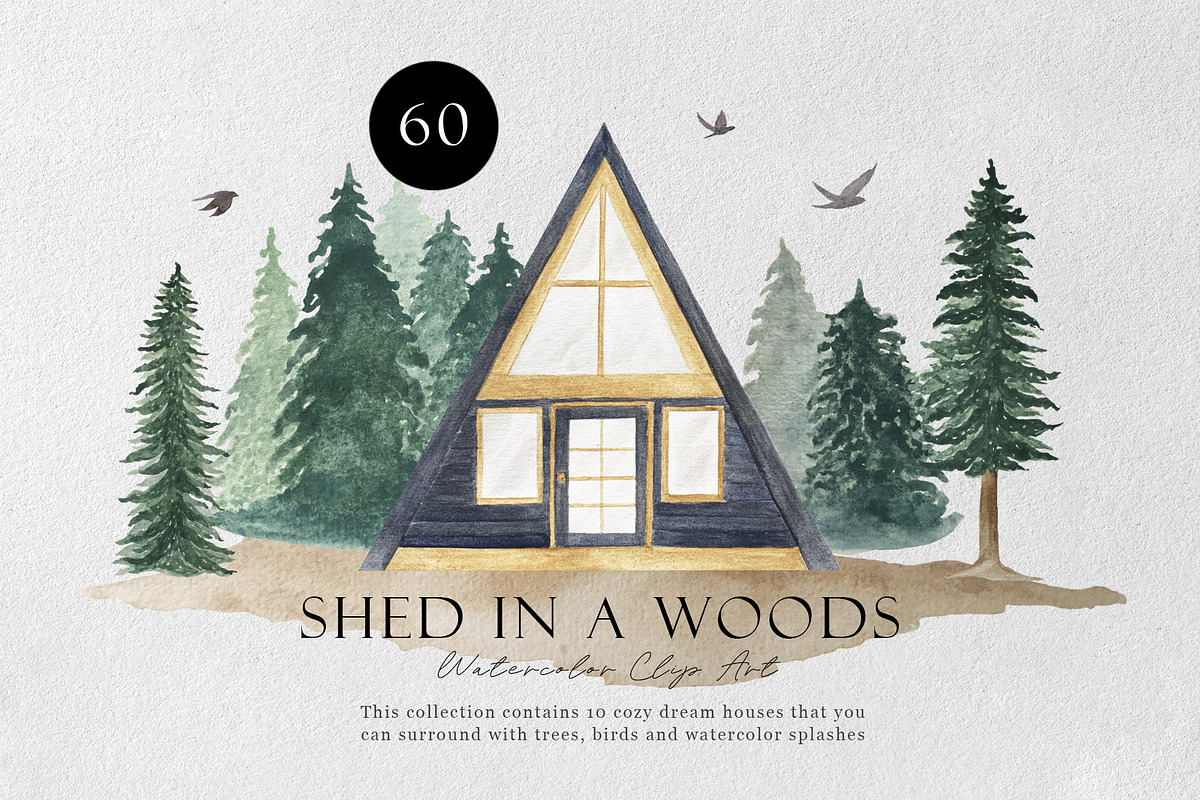 Shed in a Woods, an Illustration by Letters-Shmetters (Photo 1 of 8)