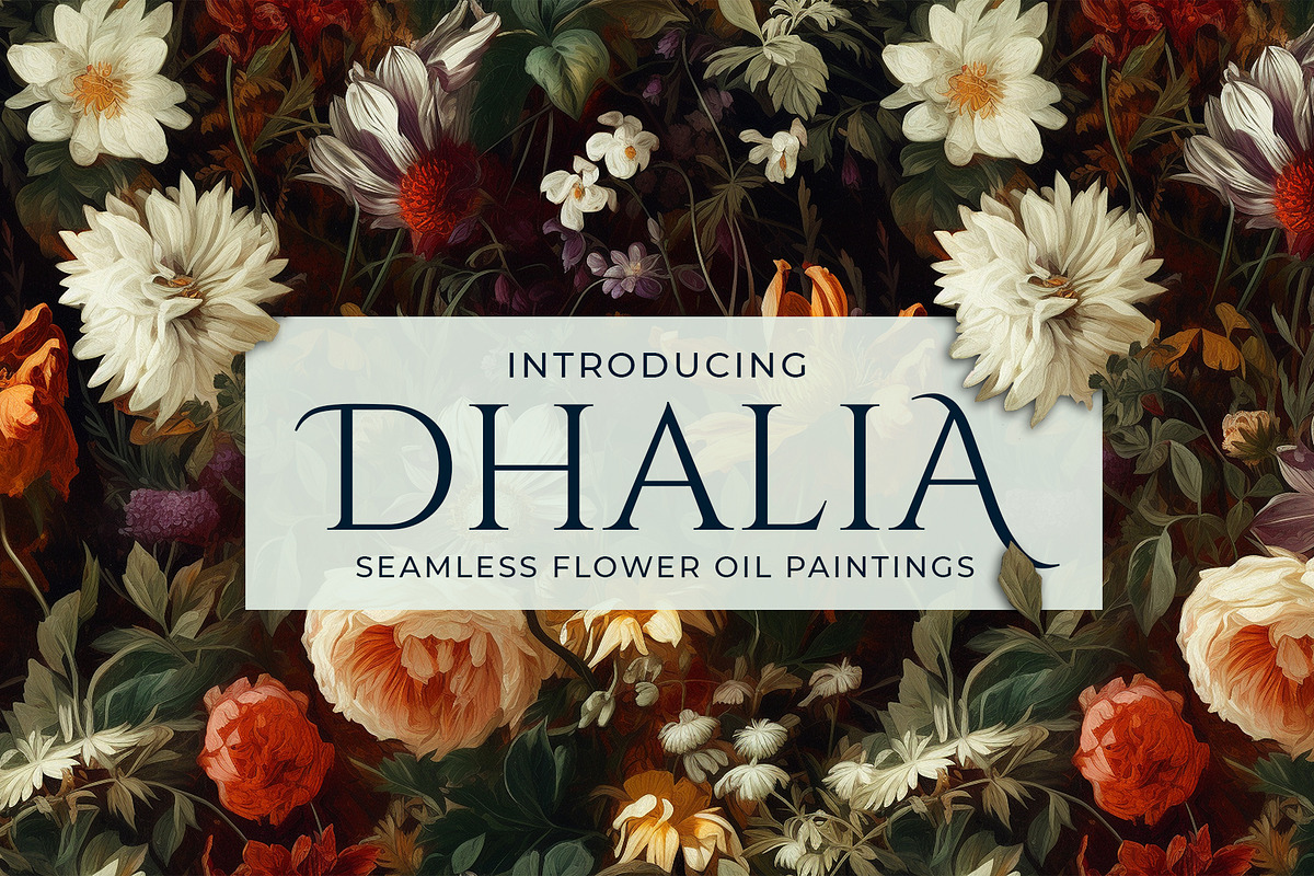 Dhalia - Seamless Flower Art, a Pattern Graphic by Pixel Perfect Patterns (Photo 1 of 10)