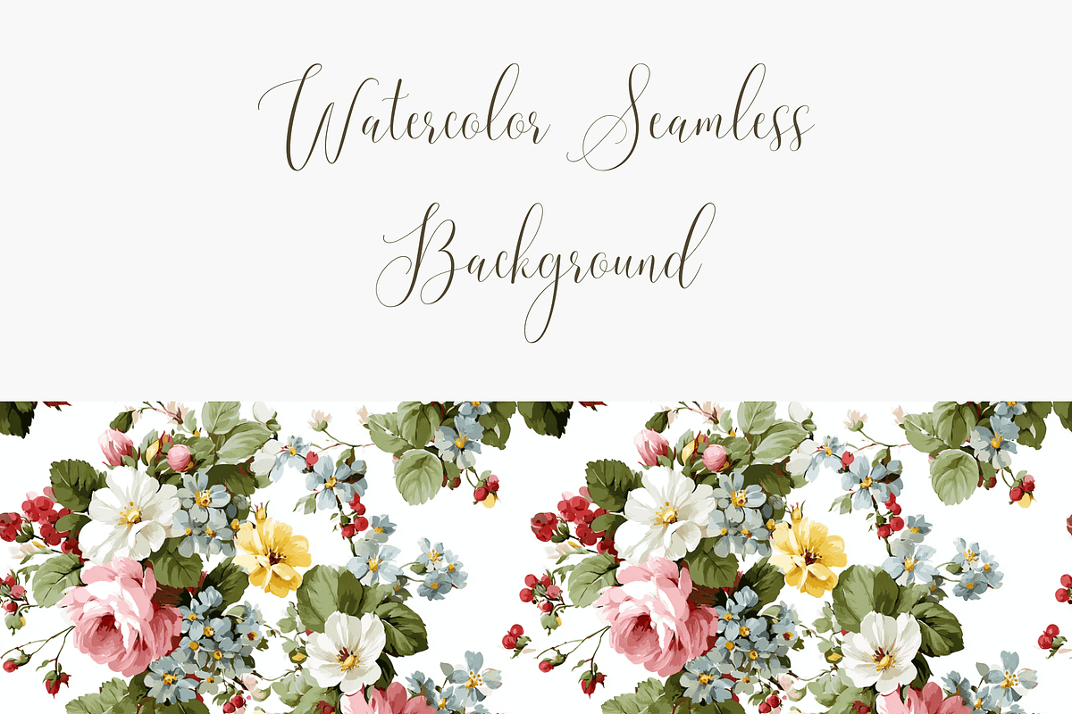 Vintage Floral Seamless Pattern, a Pattern Graphic by Pati Charm Studio (Photo 3 of 6)