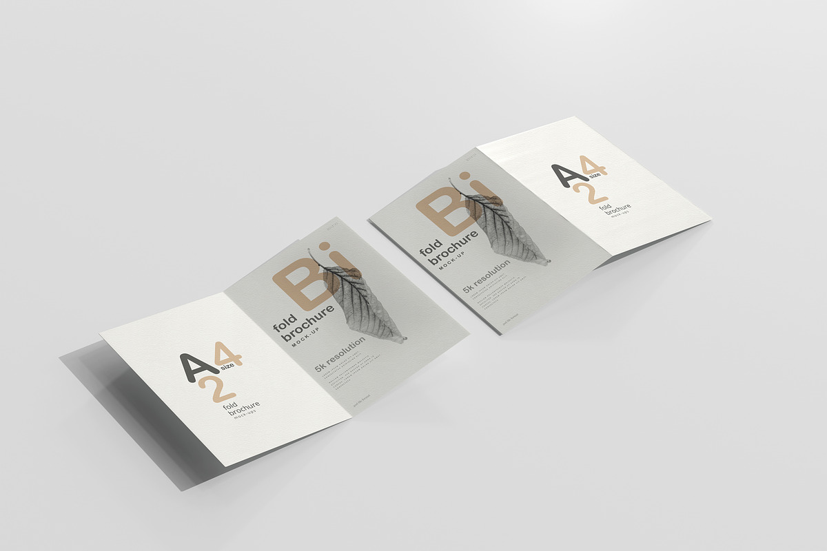 A4 Size Bi-Fold Brochure Mockup, a Print Template by pmvch (Photo 7 of 20)
