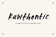 Rawthentic – Textured Marker Font, a Script Font by Letteratom (Thumbnail 1 of 8)