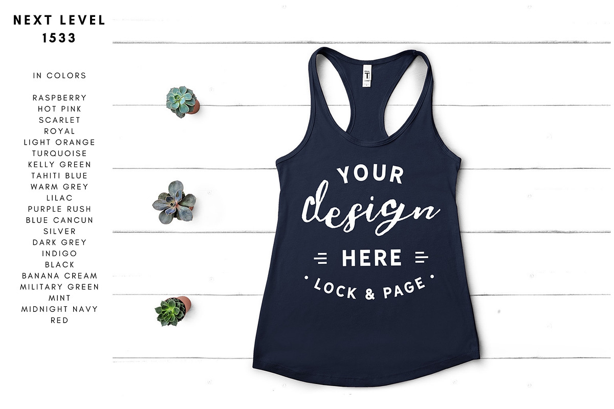 Next Level 1533 Tank Mockup Bundle, a Shirt Mockup by lock and page (Photo 3 of 35)