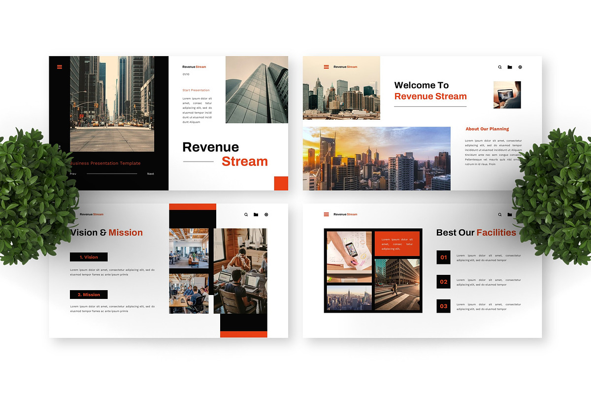 Revenue Stream - Business Key, a Presentation Template by Deepslide Studio (Photo 4 of 4)