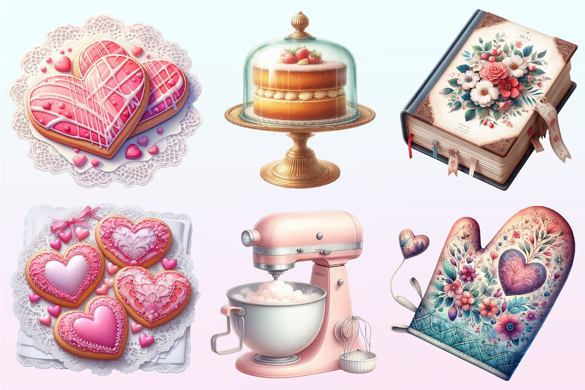 Vintage Baking Sublimation Clipart, a Graphic by CitraGraphics (Photo 2 of 4)