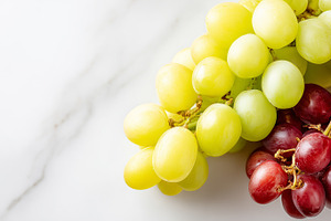 Fresh green and red grapes banner, a Food & Drink Photo by MistyDay