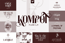 Kompot Family - 10 fonts