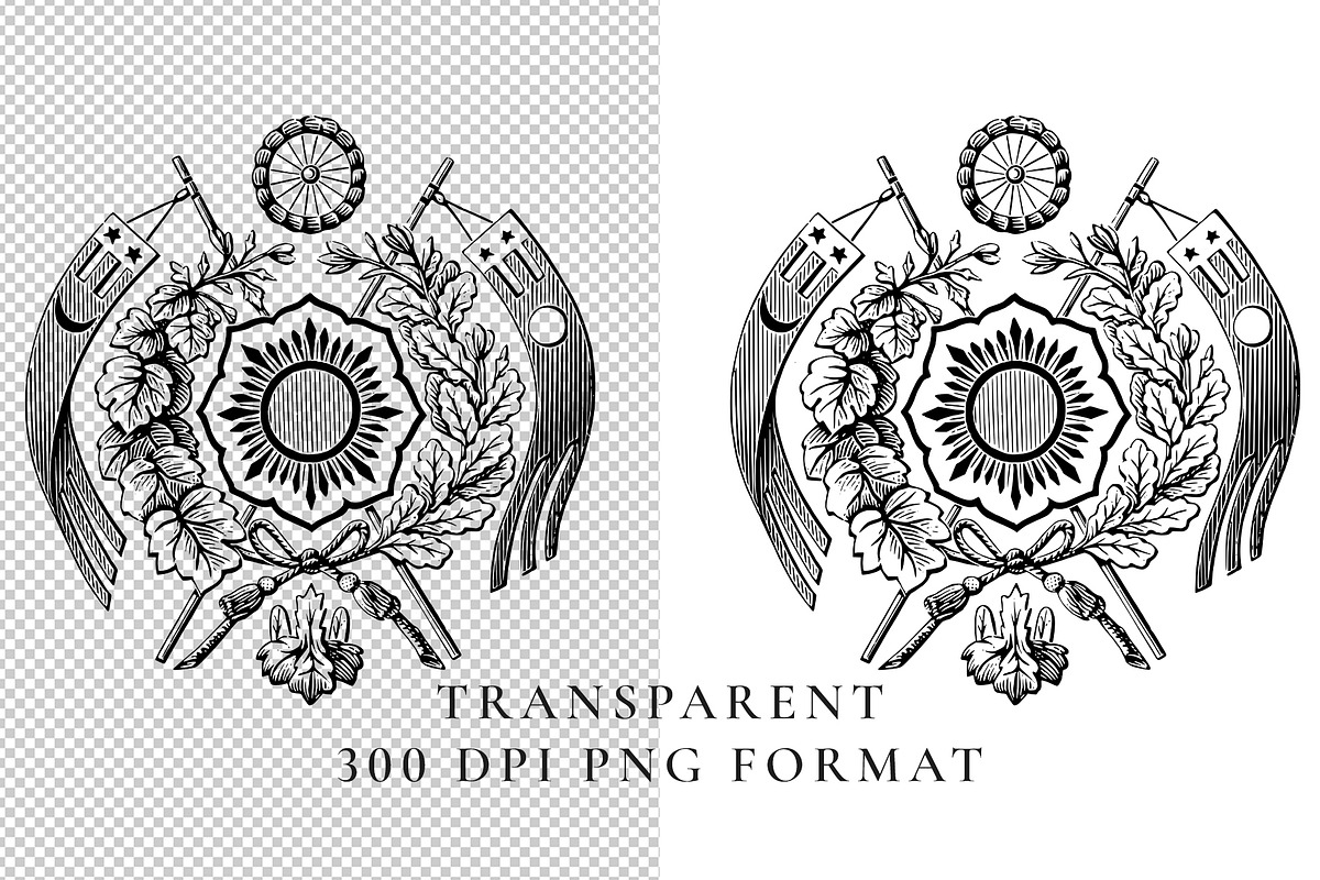 Vintage Coat of Arms Templates, a Decorative Illustration by AW Studios (Photo 4 of 4)