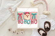 Crochet Pink Christmas Ho Ho Ho PNG, an Illustration by CraftArtStudio (Thumbnail 4 of 4)