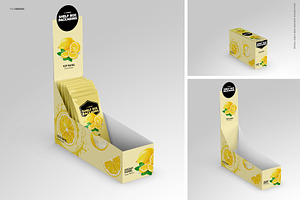 Retail Shelf Box 18 Packaging Mockup