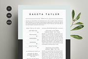 Resume Template 4 Pack | CV Template, a Resume Template by Refinery Resume Co. (Thumbnail 1 of 3)