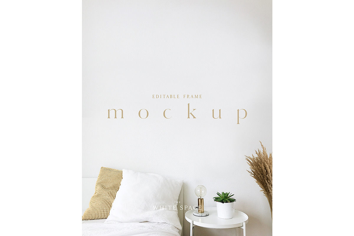 Frame Mockup Editable & Customisable, a Print Template by The White Space Co. (Photo 2 of 8)