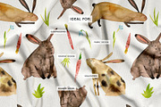 Spring Easter bunnies patterns, a Pattern Graphic by Vero Arts (Thumbnail 2 of 10)