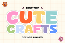 Cute Crafts – Playful Display Font