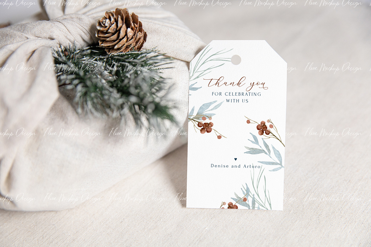 Christmas Gift Tag Mockup, a Product Mockup by ILoveMockupDesign (Photo 7 of 10)