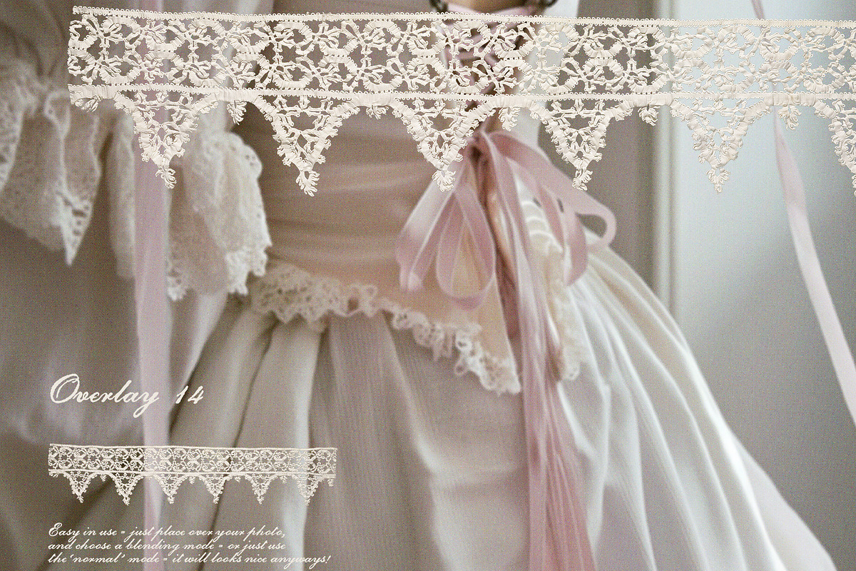 Vintage Lace Pieces Overlays, a Texture Graphic by Kaleriia (Photo 15 of 18)
