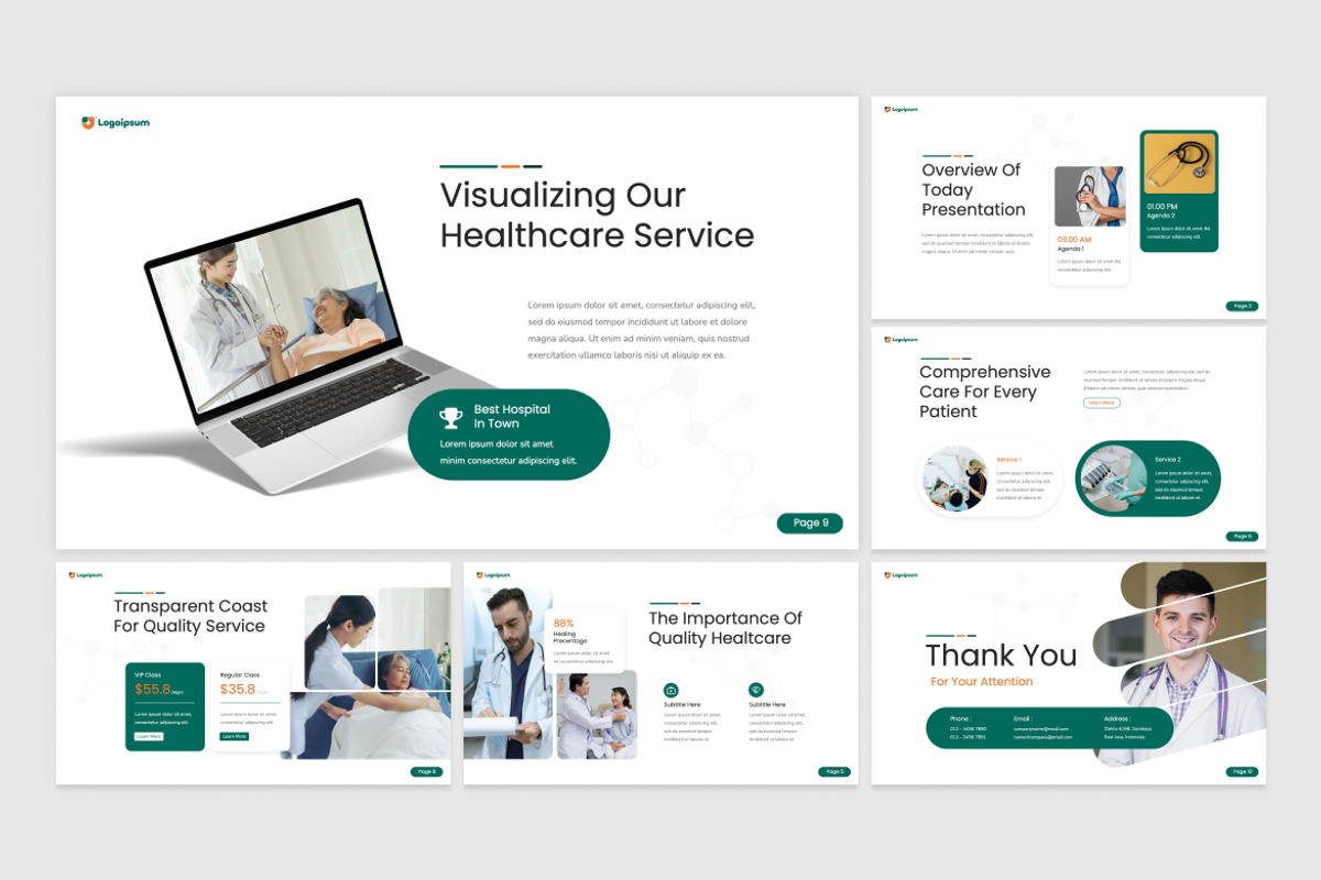 Hospital Presentation PowerPoint, a Presentation Template by Antstheme (Photo 2 of 2)
