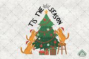 Retro Christmas Kids PNG, an Illustration by Craft Nest (Thumbnail 1 of 6)