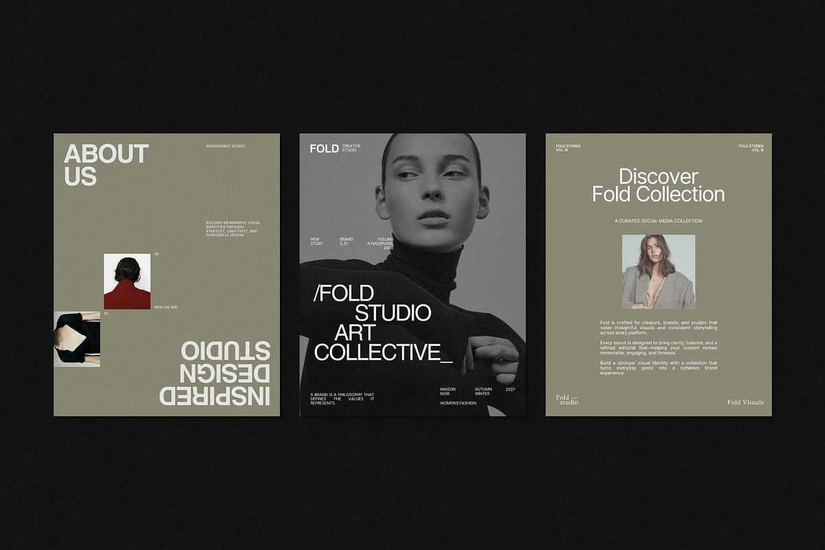 FOLD | Social Media Kit (III), a Social Media Template by Pixel Grid (Photo 5 of 10)