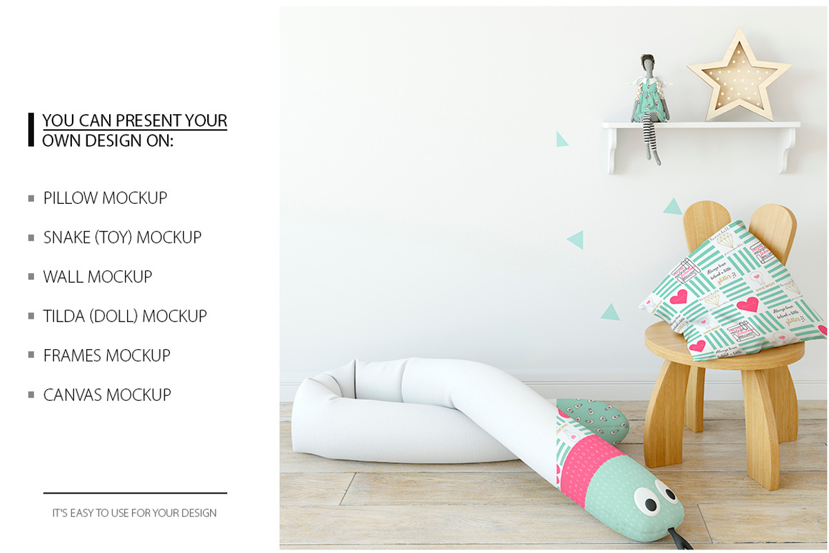 KIDS Fabric Mockup Pack - 1, a Household Mockup by Yuri-U (Photo 11 of 21)