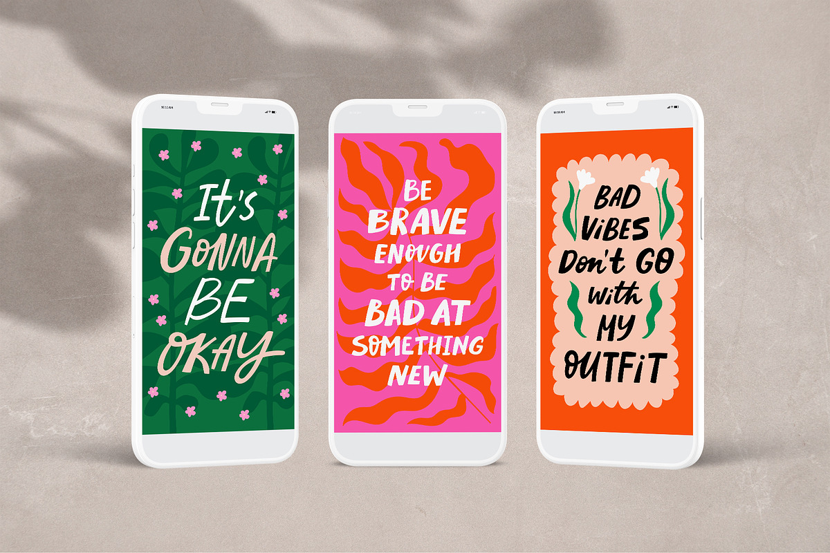 Motivational quotes, lettering pack, an Object Graphic by piyacler (Photo 3 of 12)