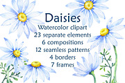 Delicate daisies, a Decorative Illustration by EshaStudio (Thumbnail 1 of 9)