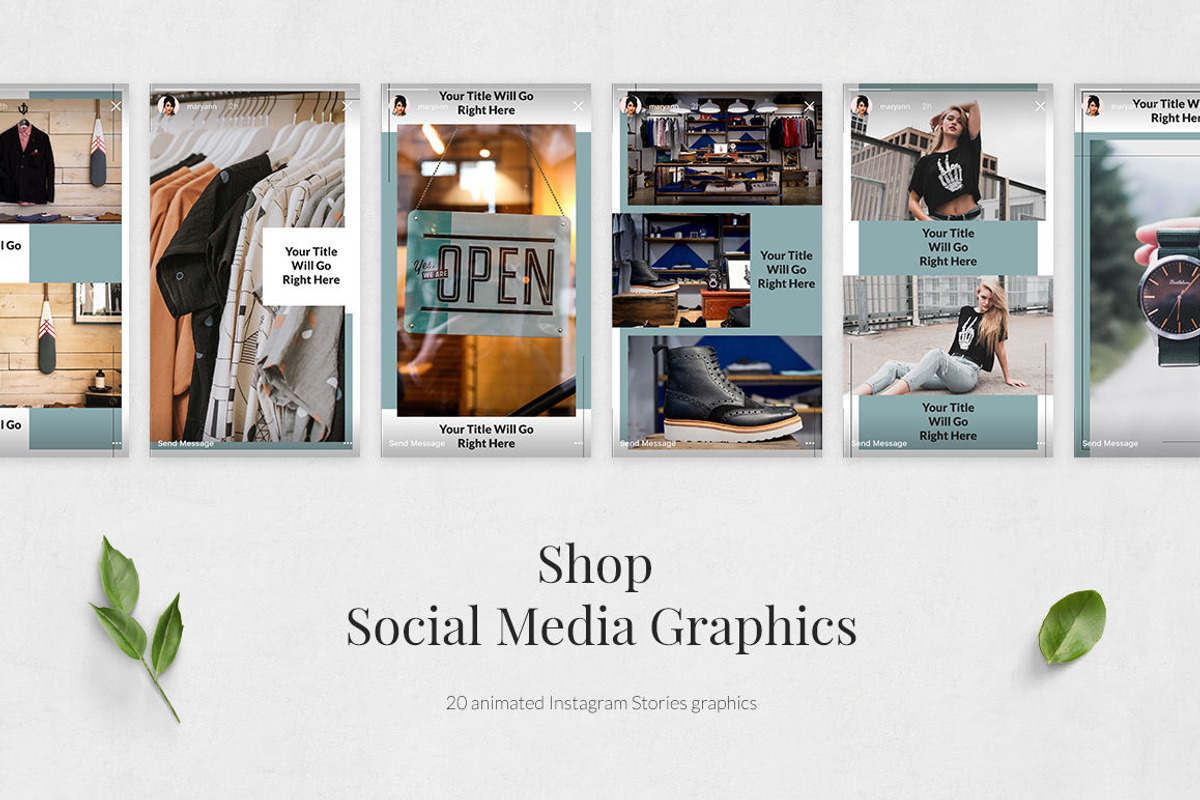 Shop Animated Instagram Stories, a Social Media Template by Social Corner Graphics (Photo 3 of 9)
