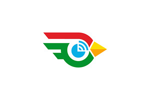 Bird Head With Wifi Logo