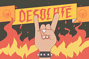 Serpent Wrath - Rock Display Font, a Handwritten Font by Letterhend Studio (Thumbnail 8 of 9)